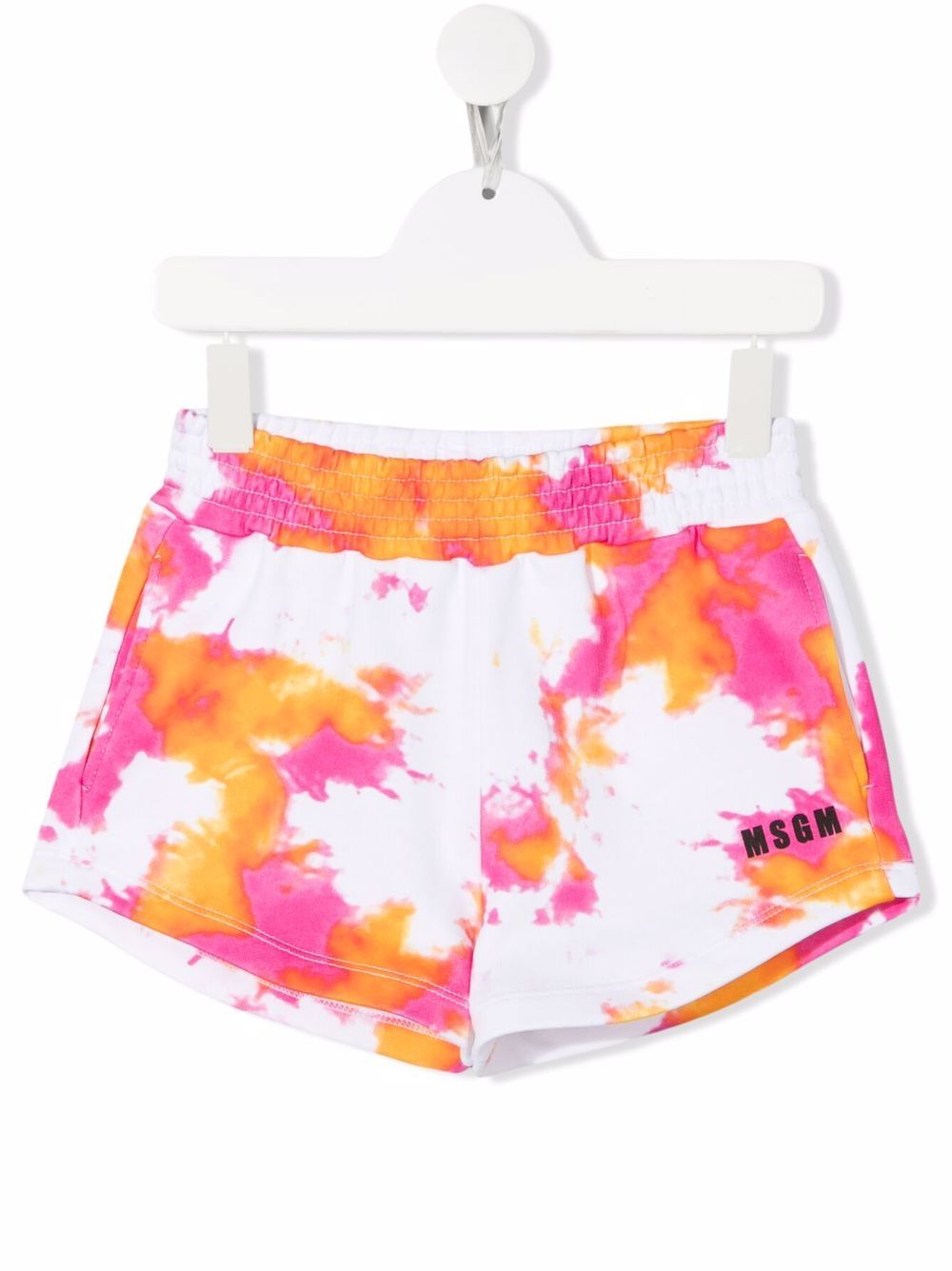 MSGM Kids Short-Set mit Batik-Print - Weiß von MSGM Kids