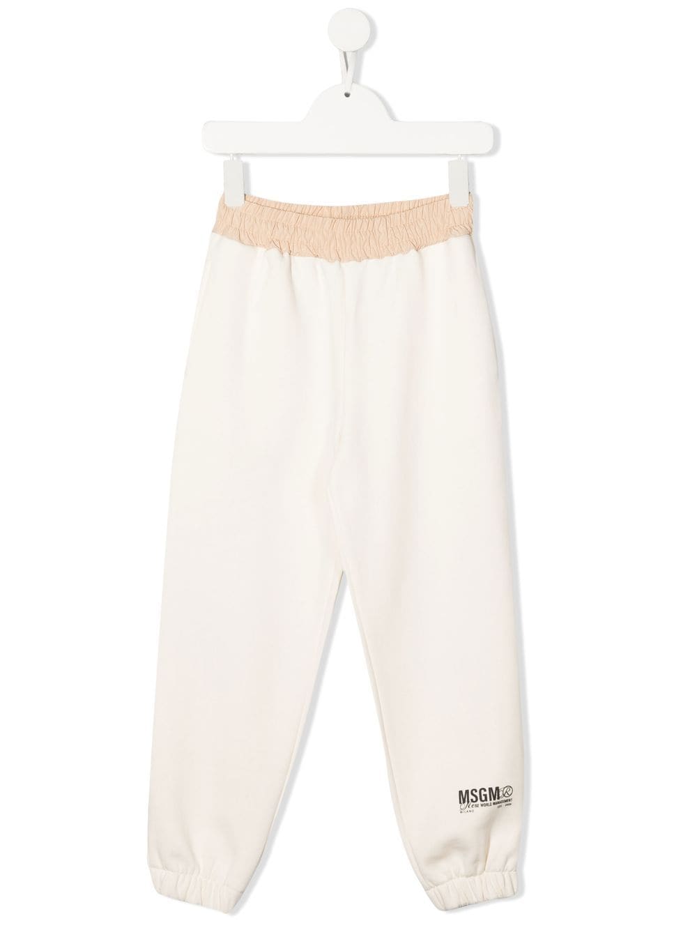 MSGM Kids Hose mit Logo-Print - Nude von MSGM Kids