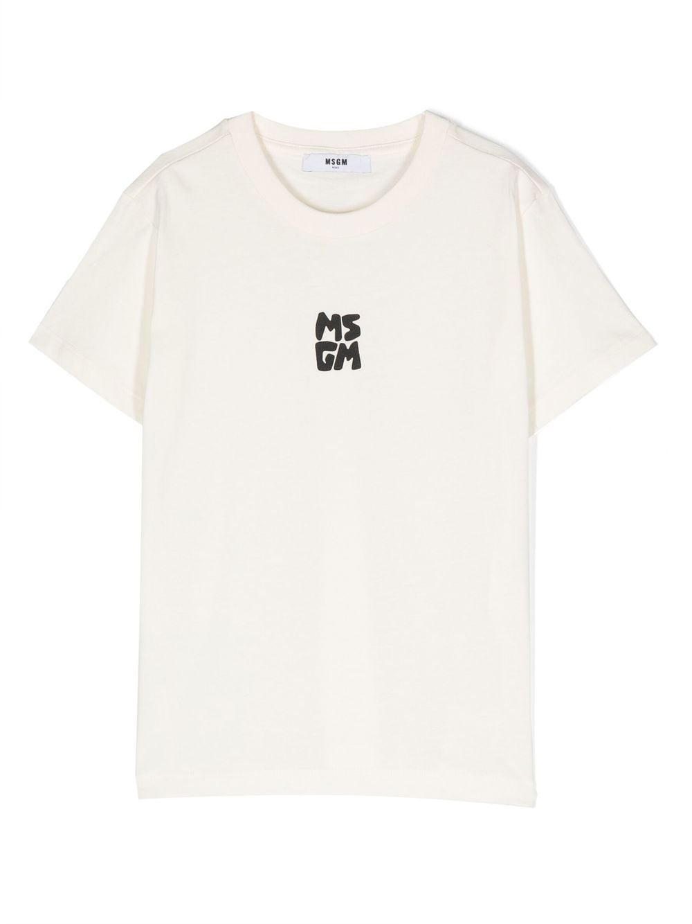 MSGM Kids T-Shirt mit Logo-Print - Nude von MSGM Kids