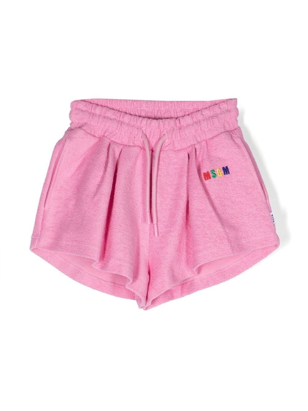 MSGM Kids Shorts mit Logo-Stickerei - Rosa von MSGM Kids