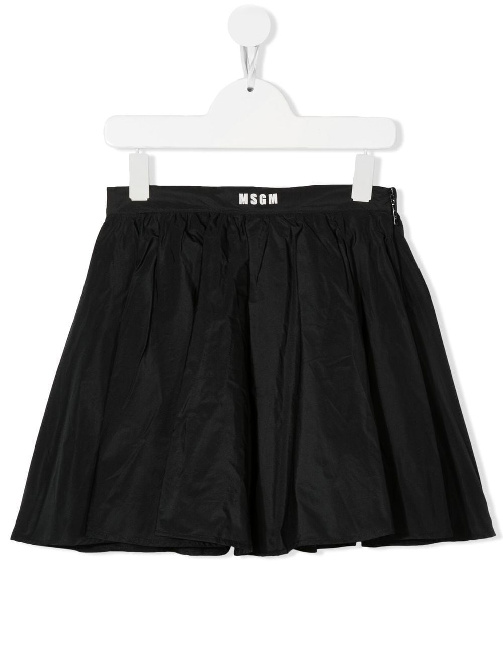 MSGM Kids Ausgestellter Midirock mit Falten - Schwarz von MSGM Kids