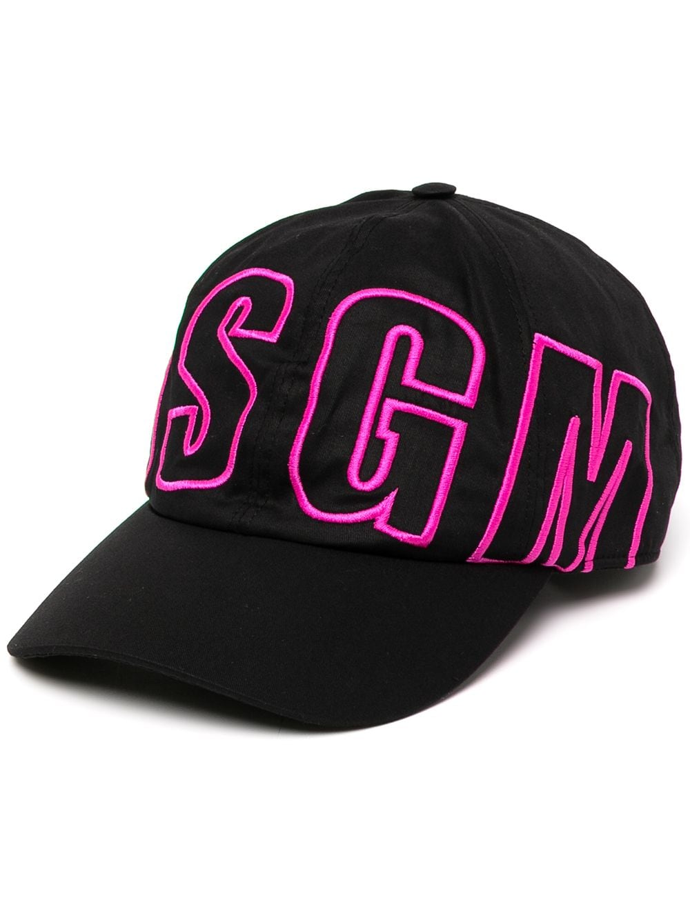MSGM Baseballkappe mit Logo-Stickerei - Schwarz von MSGM