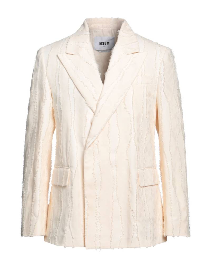 MSGM Blazer Herren Cremeweiß MSGM Blazer Herren Cremeweiß von MSGM