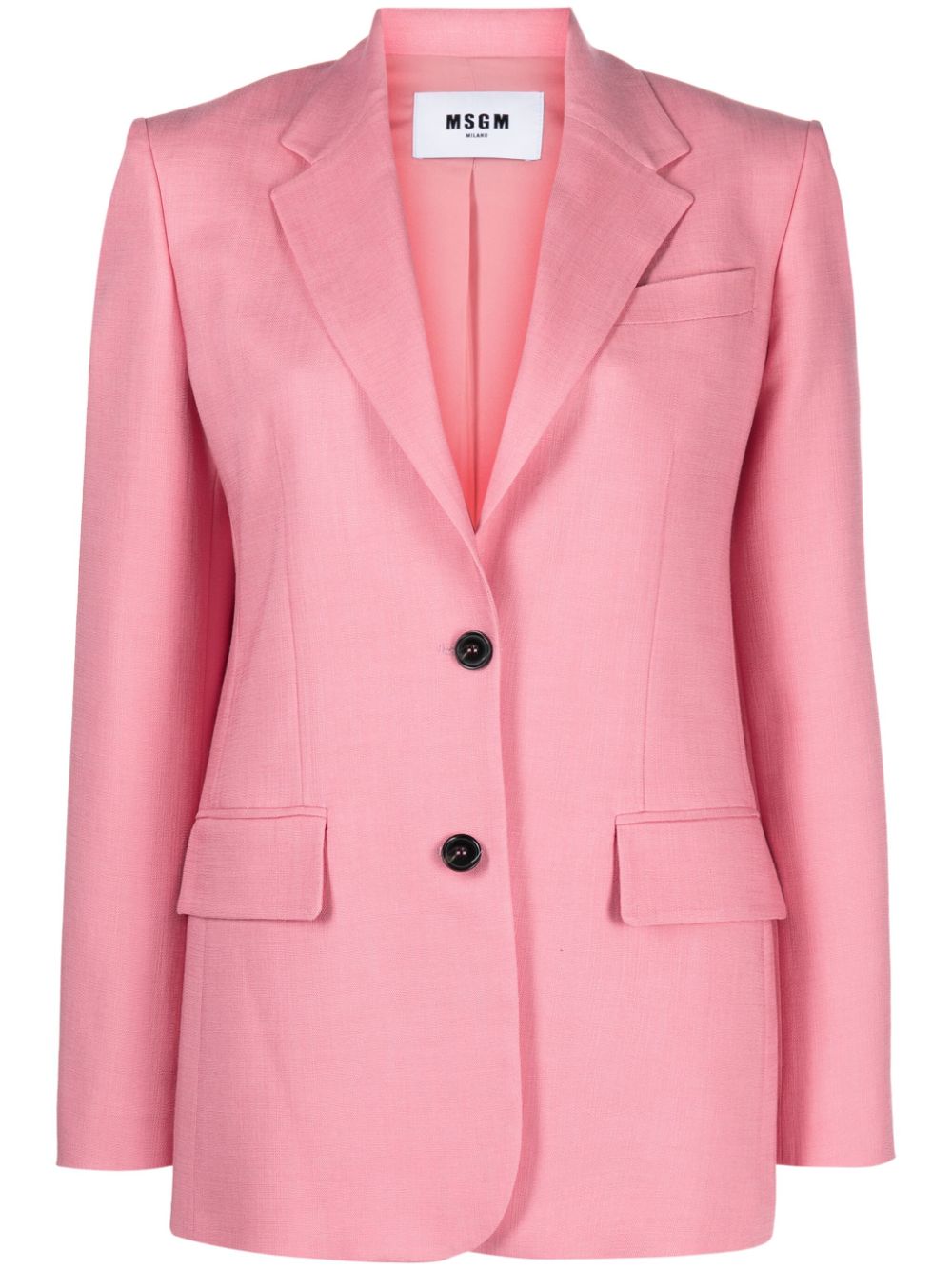 MSGM Blazer mit fallendem Revers - Rosa von MSGM