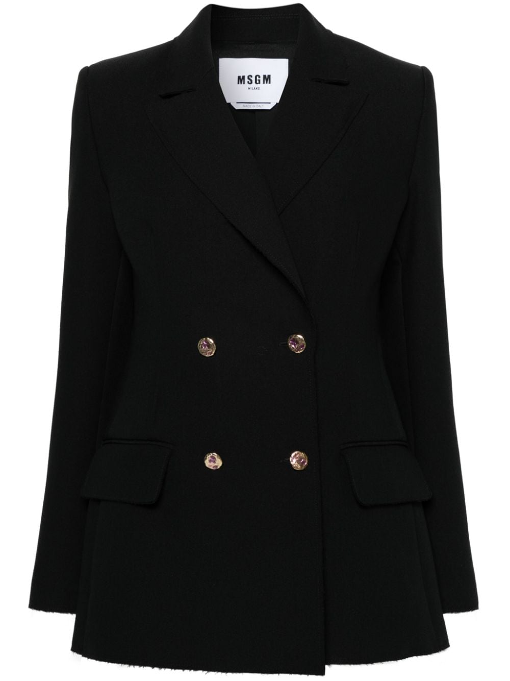 MSGM Doppelreihiger Blazer - Schwarz von MSGM