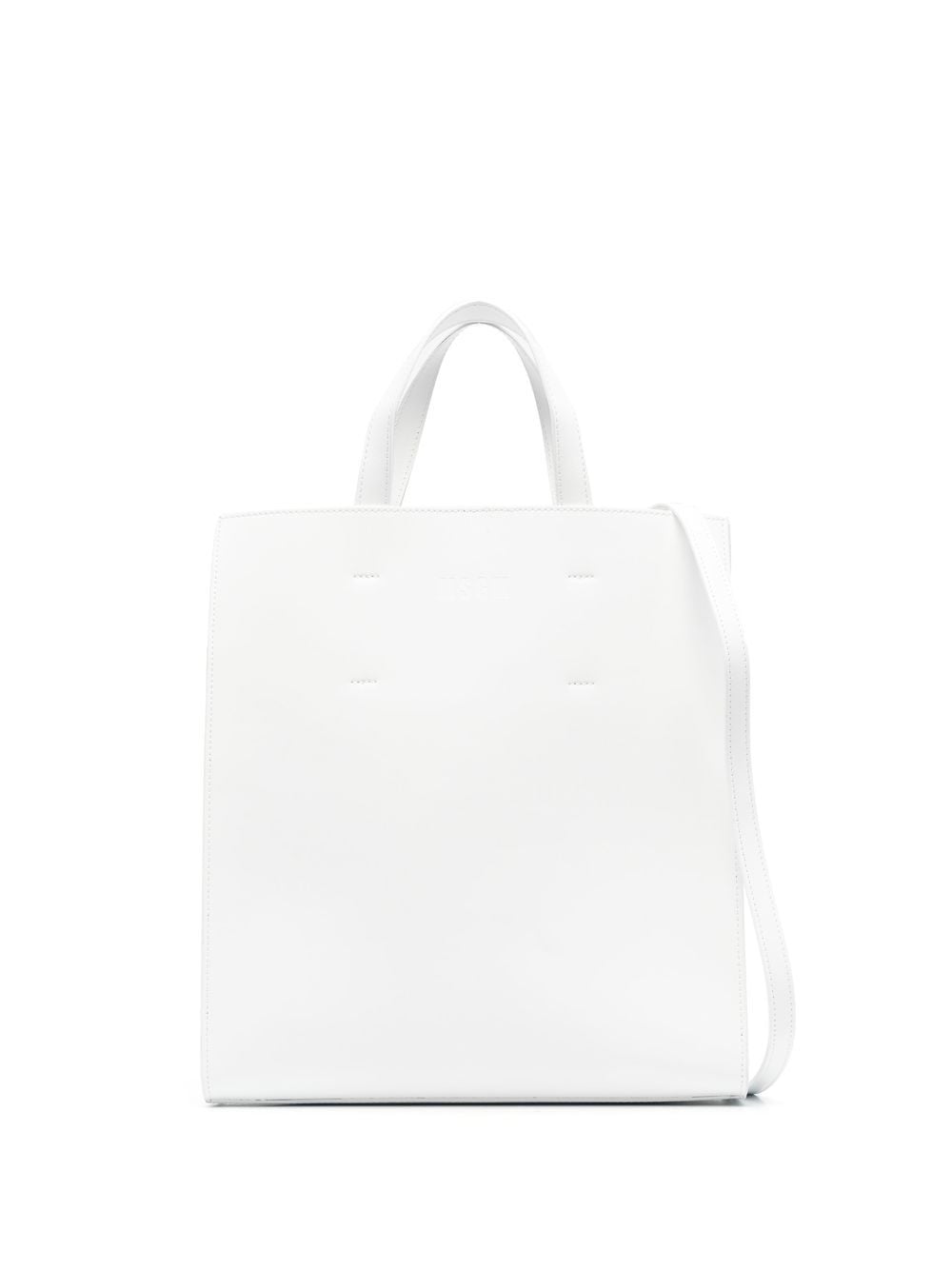 MSGM Eckige Tasche - Weiß von MSGM