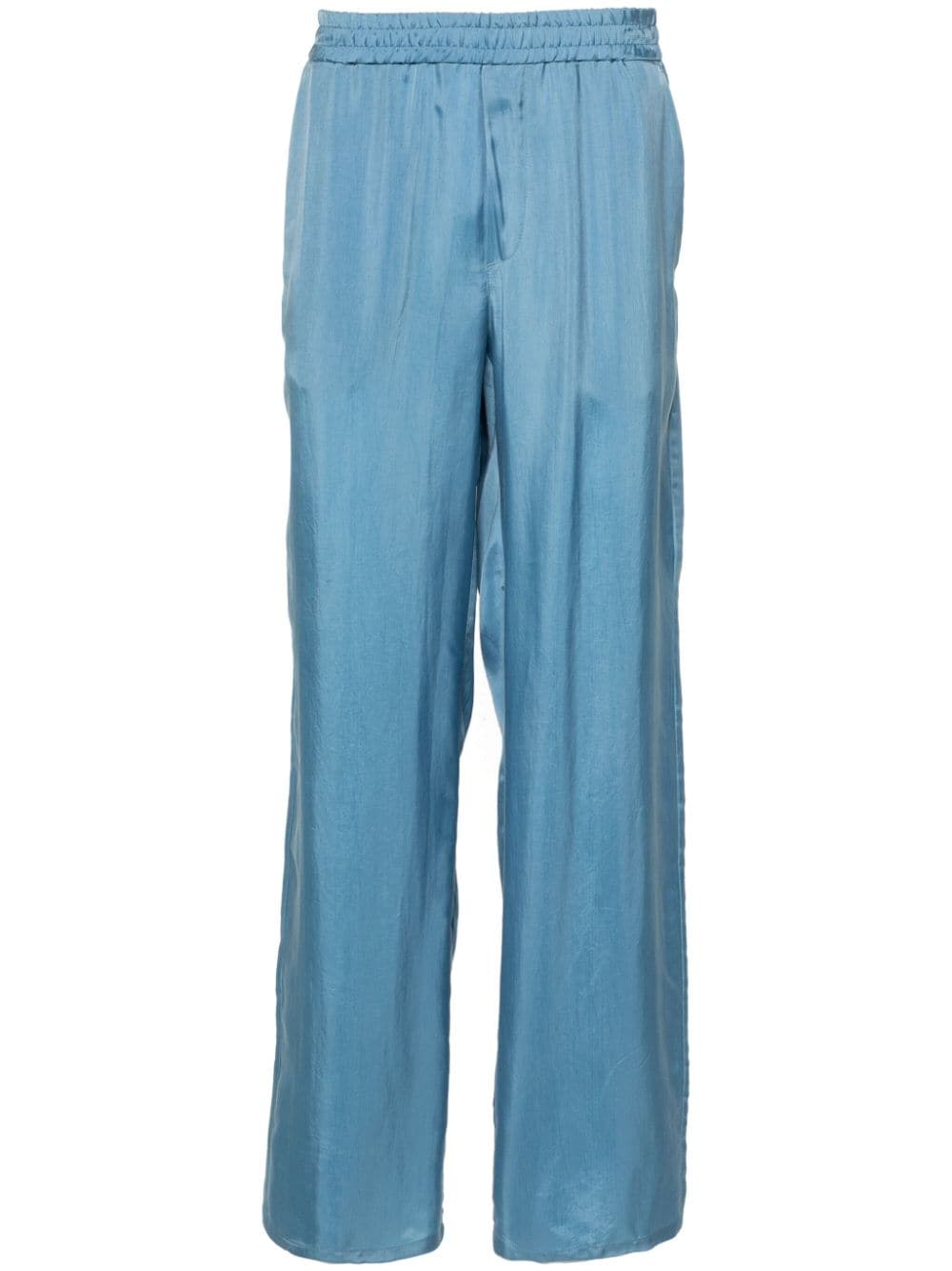 MSGM Gerade Hose mit elastischem Bund - Blau von MSGM