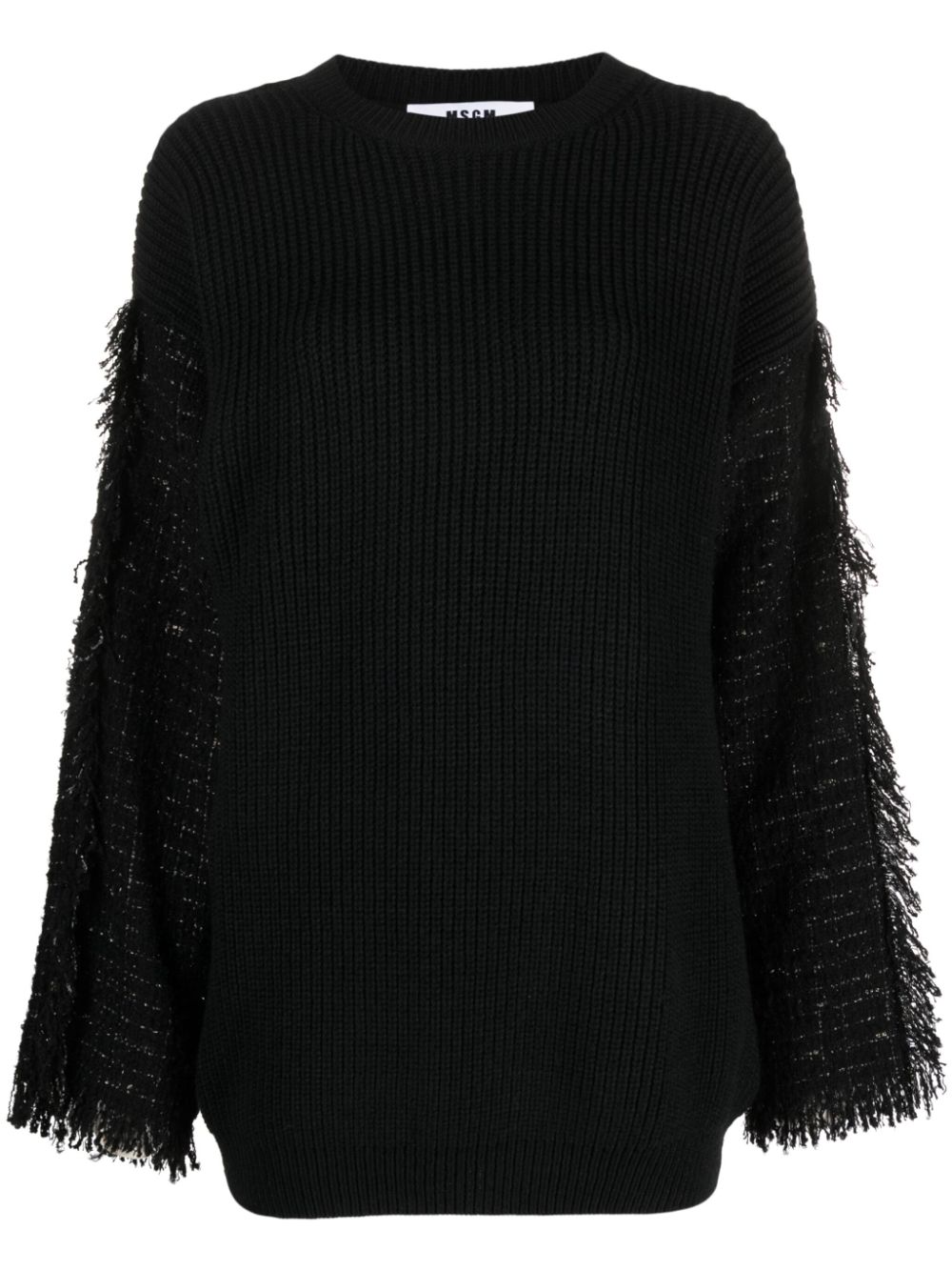 MSGM Gerippter Pullover - Schwarz von MSGM