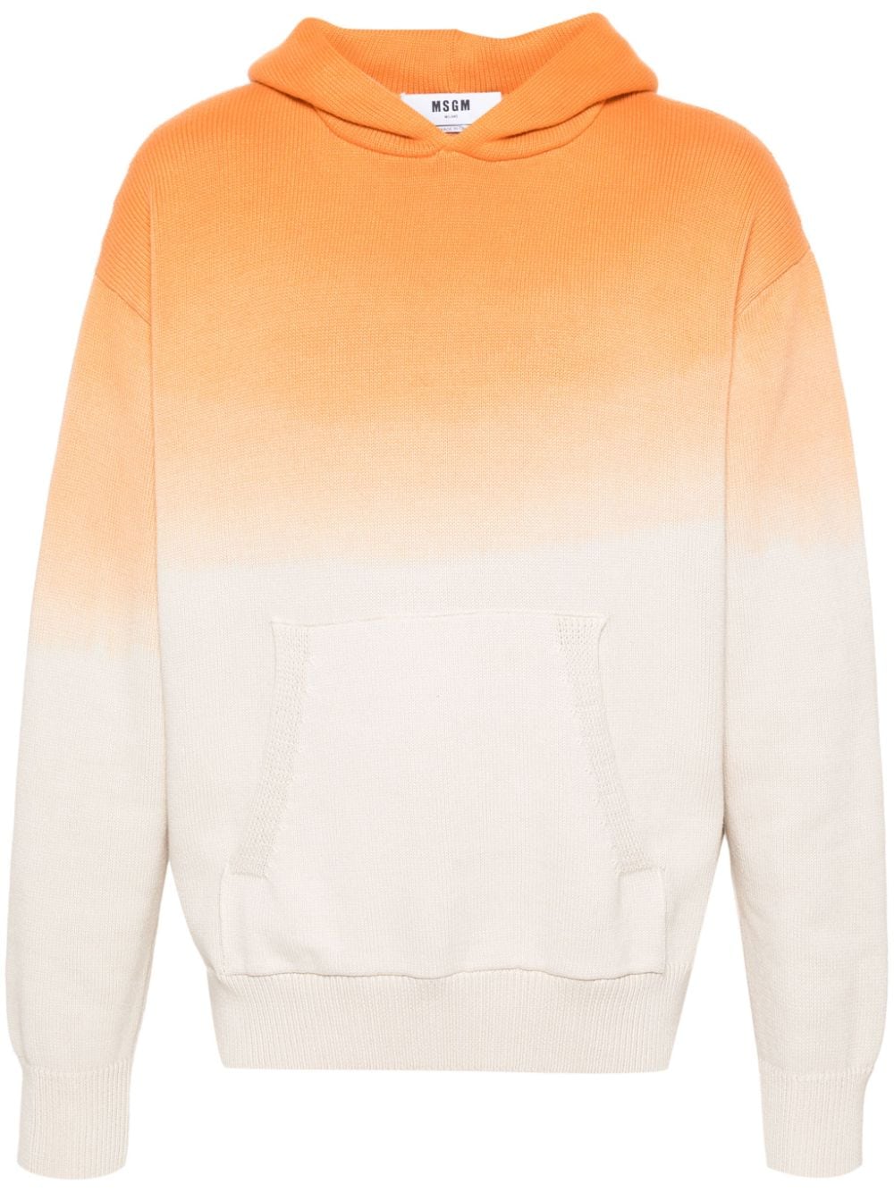 MSGM Gestrickter Ombré-Hoodie - Nude von MSGM