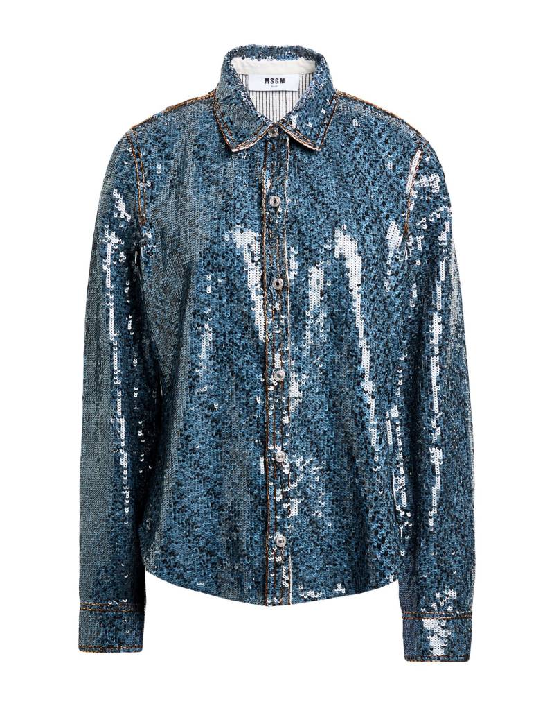 MSGM Hemd Damen Taubenblau von MSGM