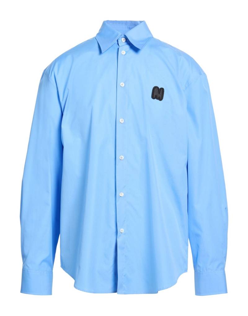 MSGM Hemd Herren Azurblau von MSGM