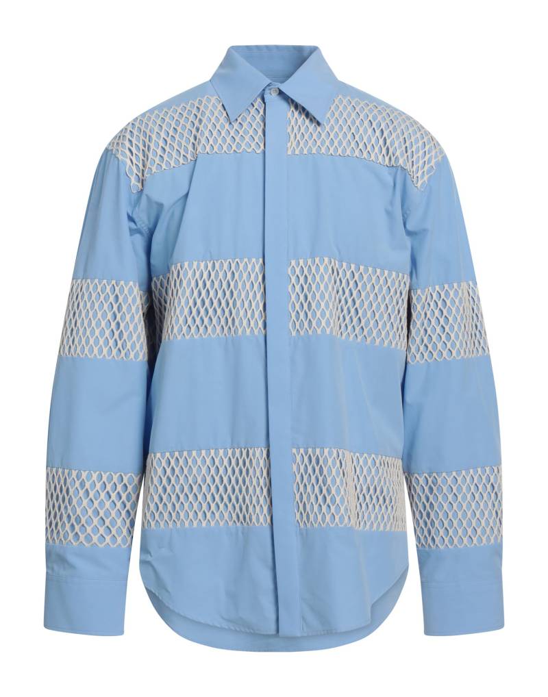 MSGM Hemd Herren Azurblau von MSGM