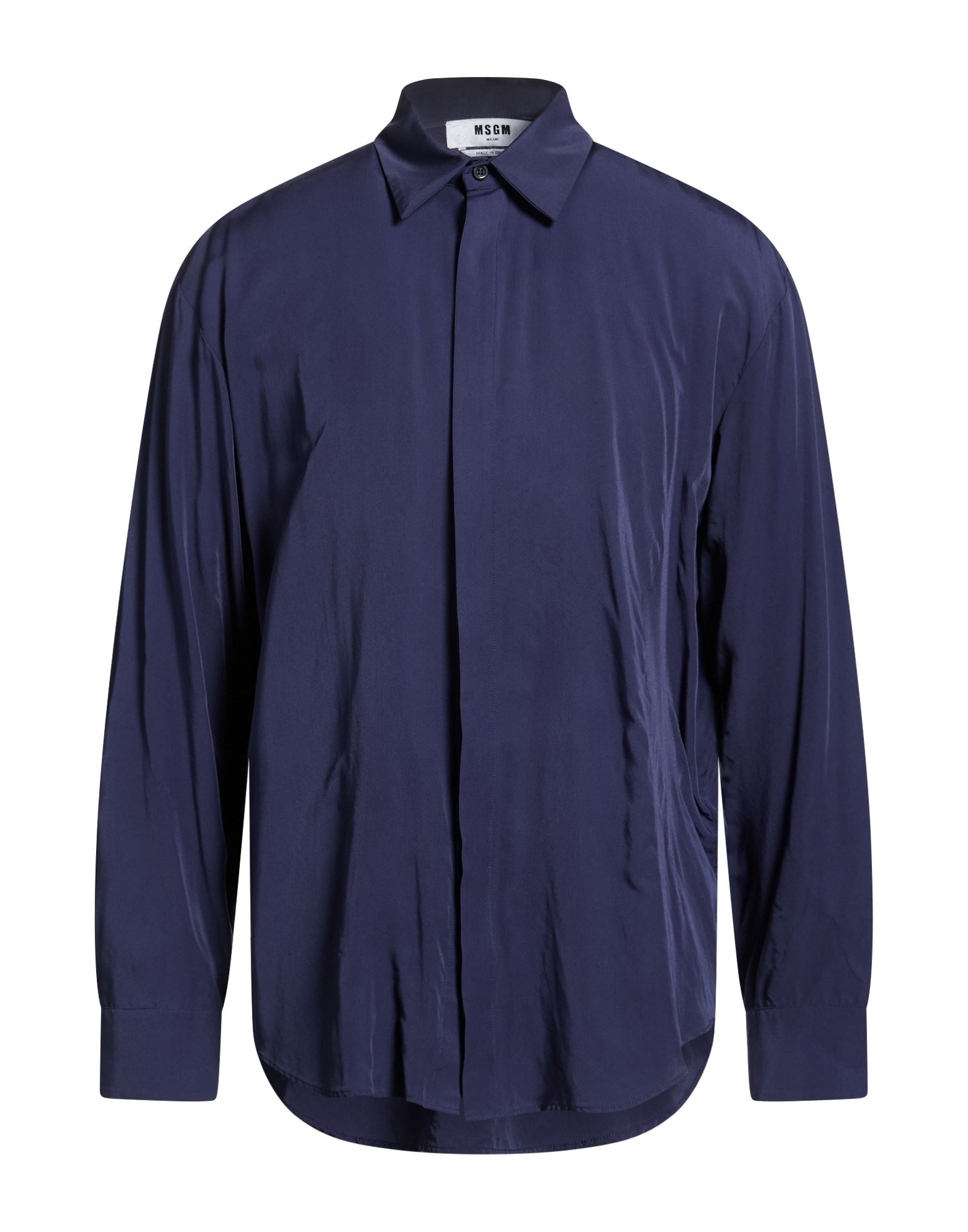 MSGM Hemd Herren Marineblau von MSGM