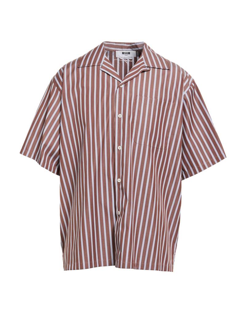 MSGM Hemd Herren Schokobraun von MSGM