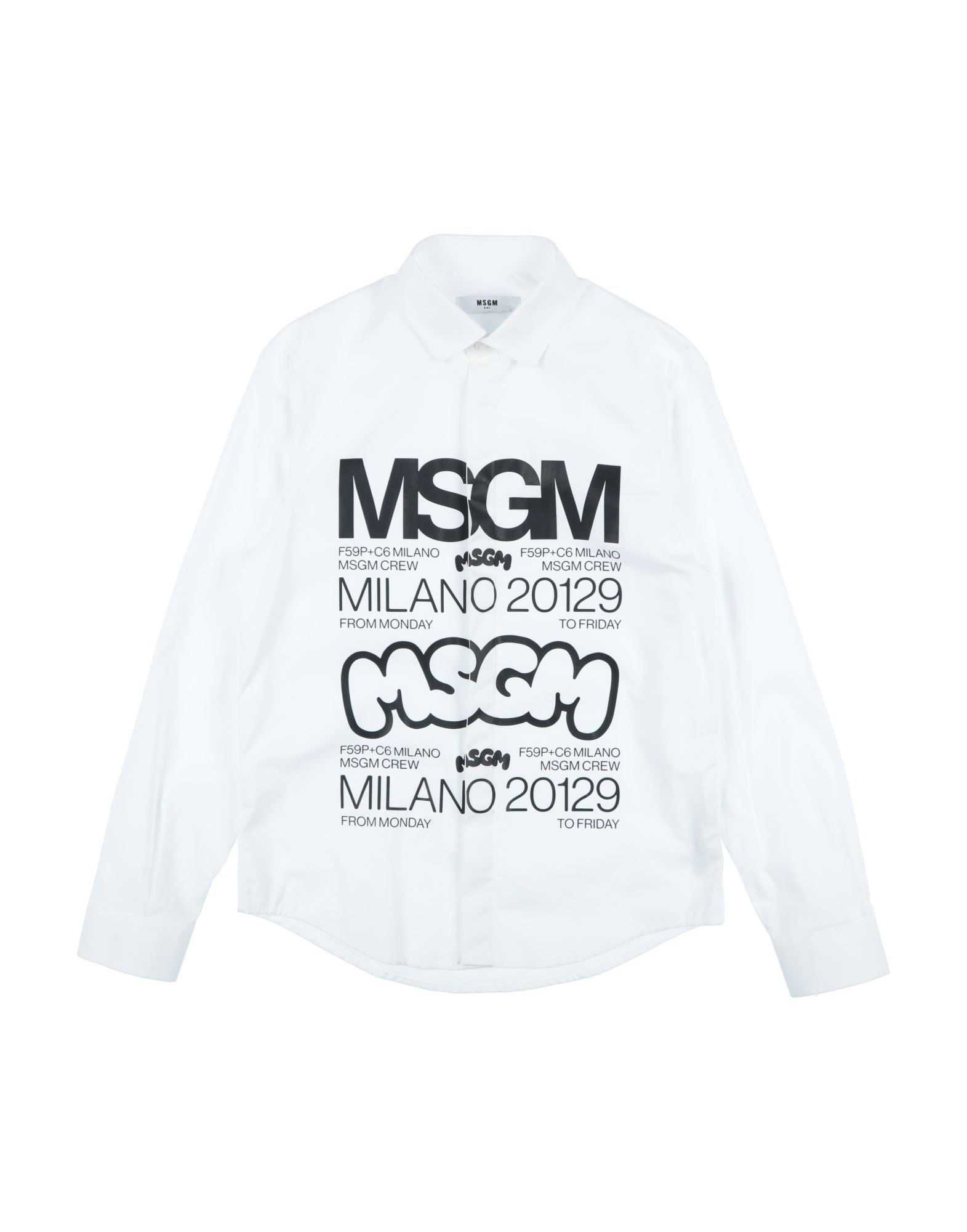 MSGM Hemd Kinder Weiß von MSGM