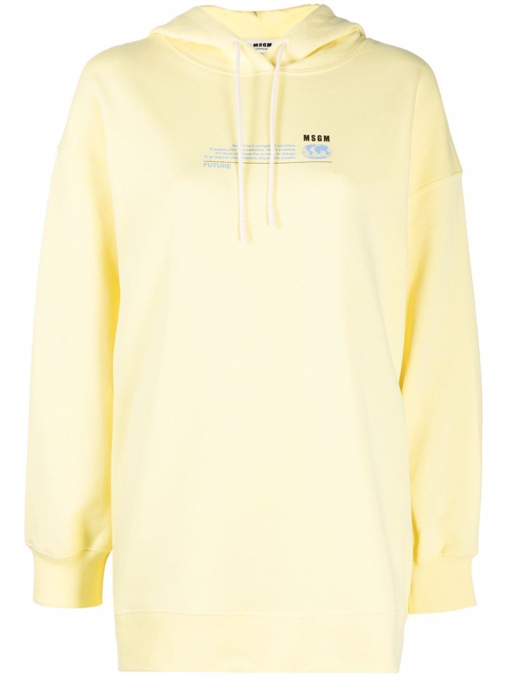 MSGM Hoodie aus Bio-Baumwolle - Gelb von MSGM