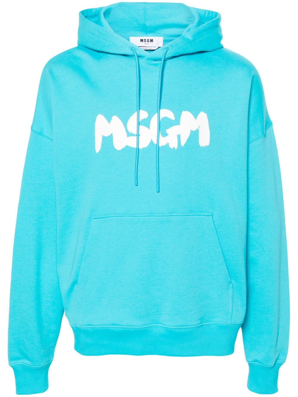 MSGM Hoodie mit Logo-Print - Blau von MSGM