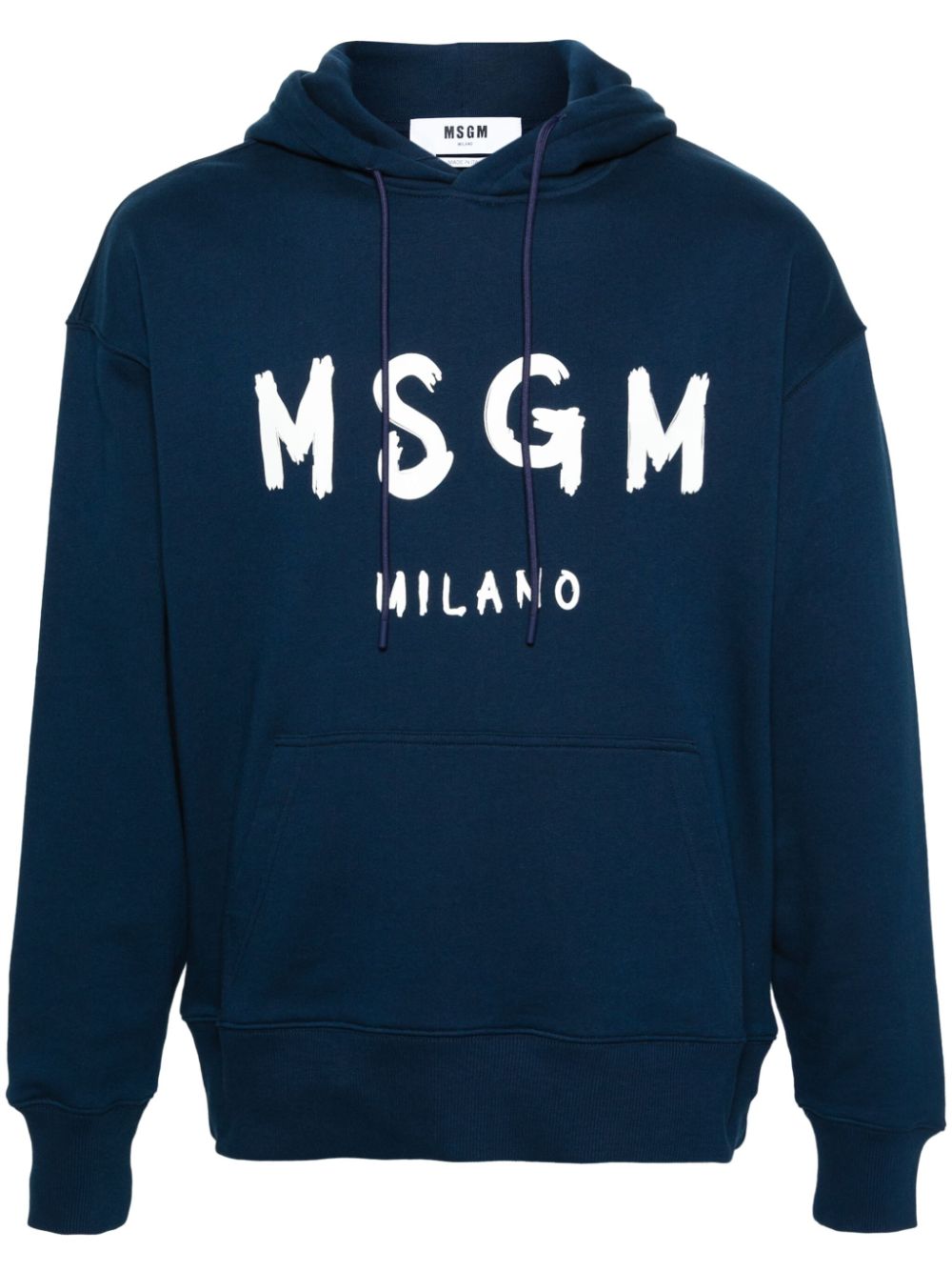 MSGM Hoodie mit Logo-Print - Blau von MSGM