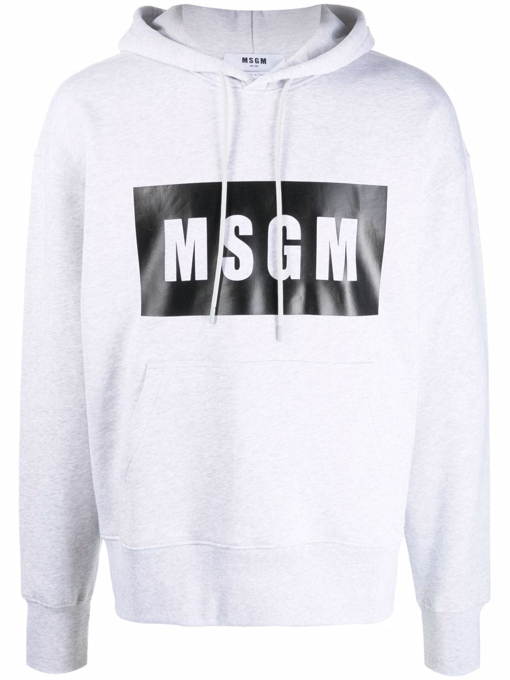 MSGM Hoodie mit Logo-Print - Grau von MSGM