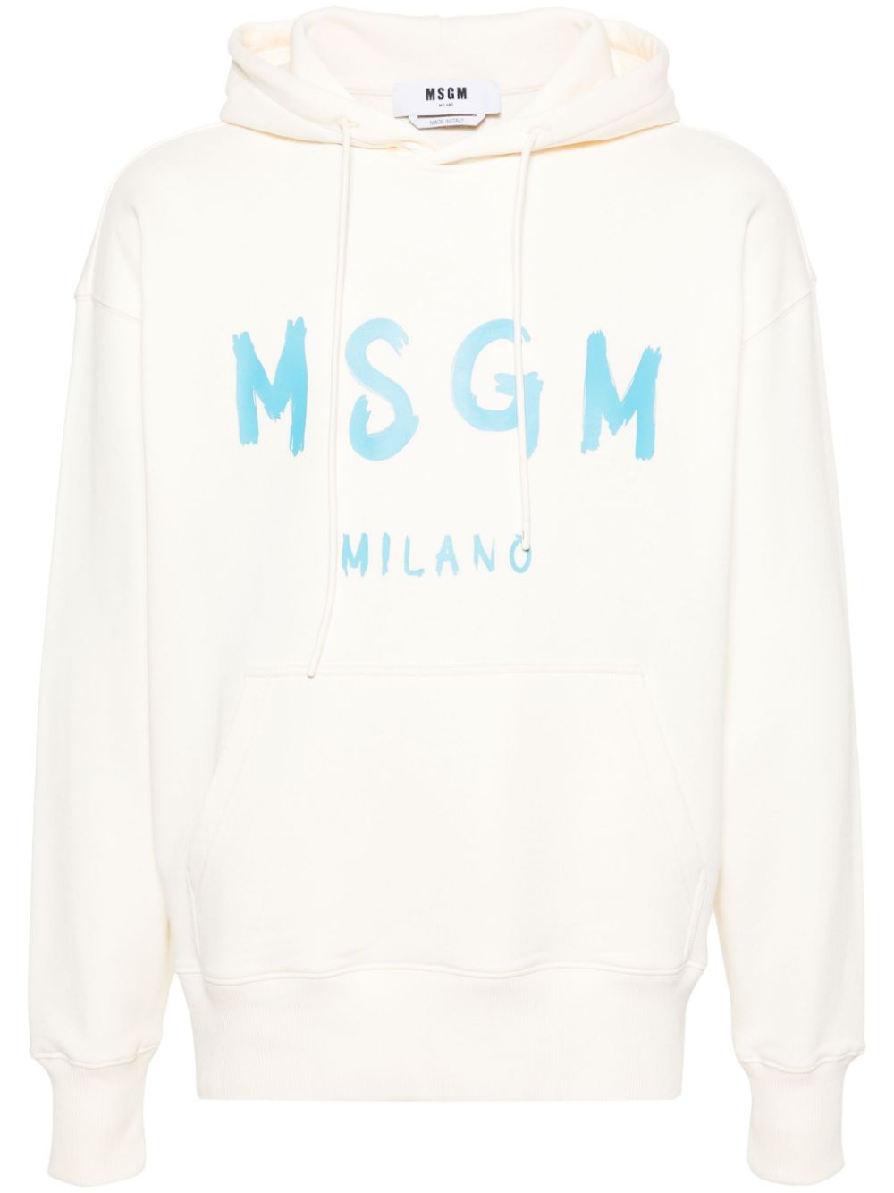 MSGM Hoodie mit Logo-Print - Nude von MSGM