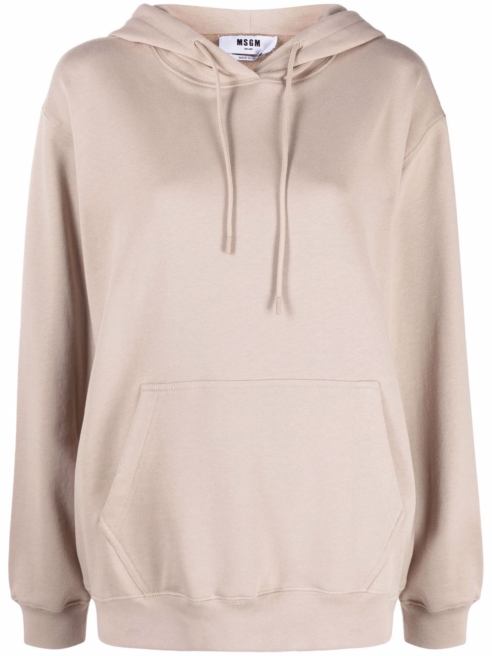 MSGM Hoodie mit Logo-Print - Nude von MSGM