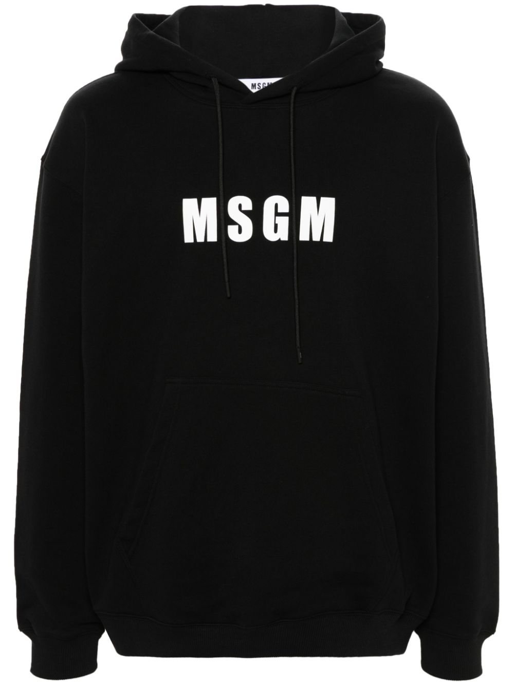 MSGM Hoodie mit Logo-Print - Schwarz von MSGM