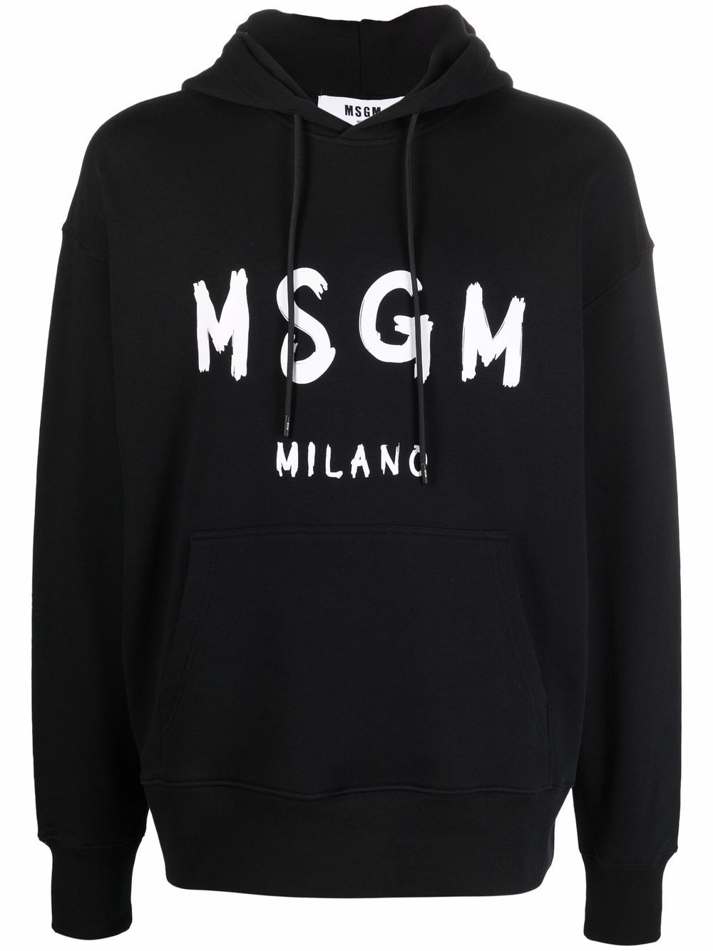 MSGM Hoodie mit Logo-Print - Schwarz von MSGM