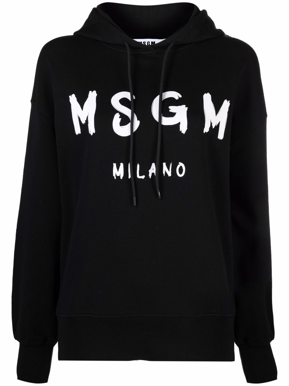 MSGM Hoodie mit Logo-Print - Schwarz von MSGM