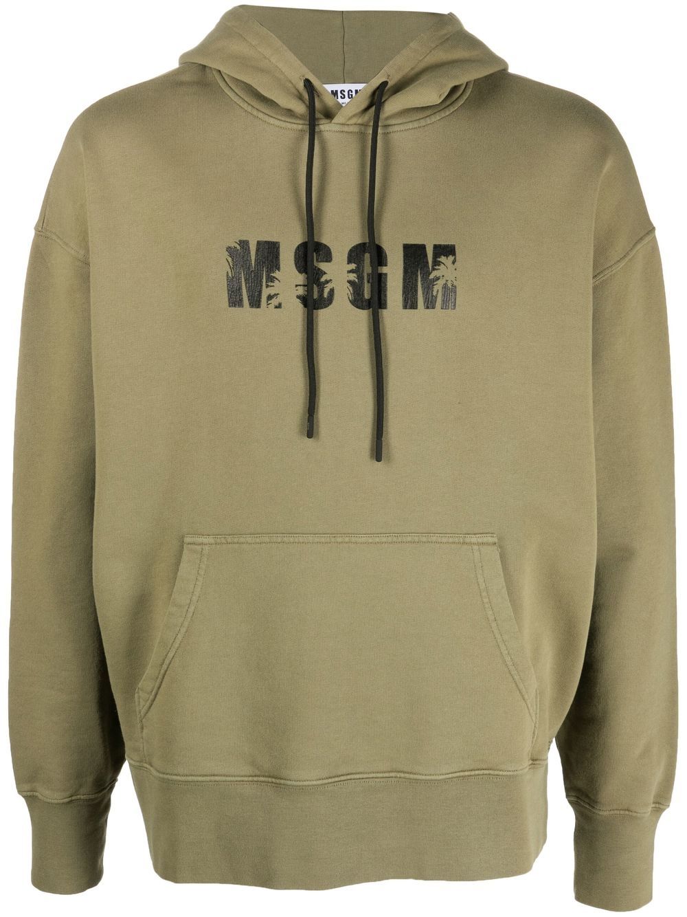 MSGM Hoodie mit Palmen-Print - Grün von MSGM