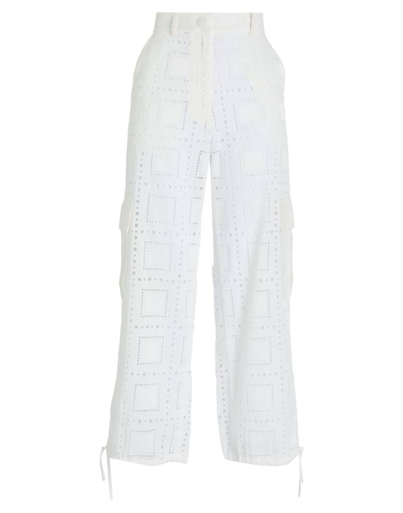 MSGM Hose Damen Weiß von MSGM