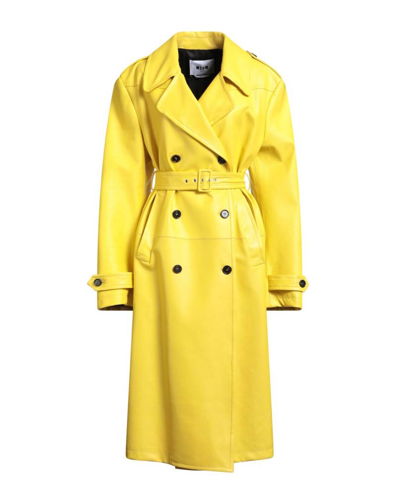 MSGM Jacke, Mantel & Trenchcoat Damen Gelb von MSGM
