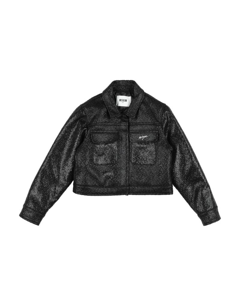 MSGM Jacke & Anorak Kinder Schwarz von MSGM