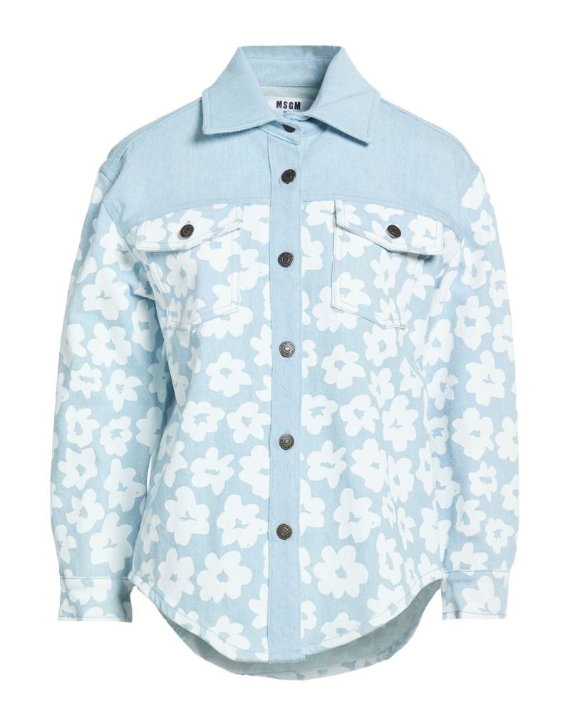 MSGM Jeanshemd Damen Blau von MSGM