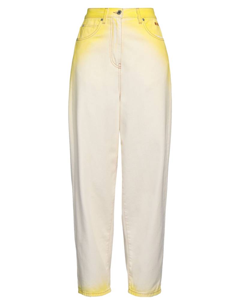 MSGM Jeanshose Damen Gelb von MSGM