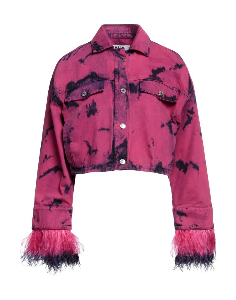 MSGM Jeansjacke/-mantel Damen Fuchsia von MSGM