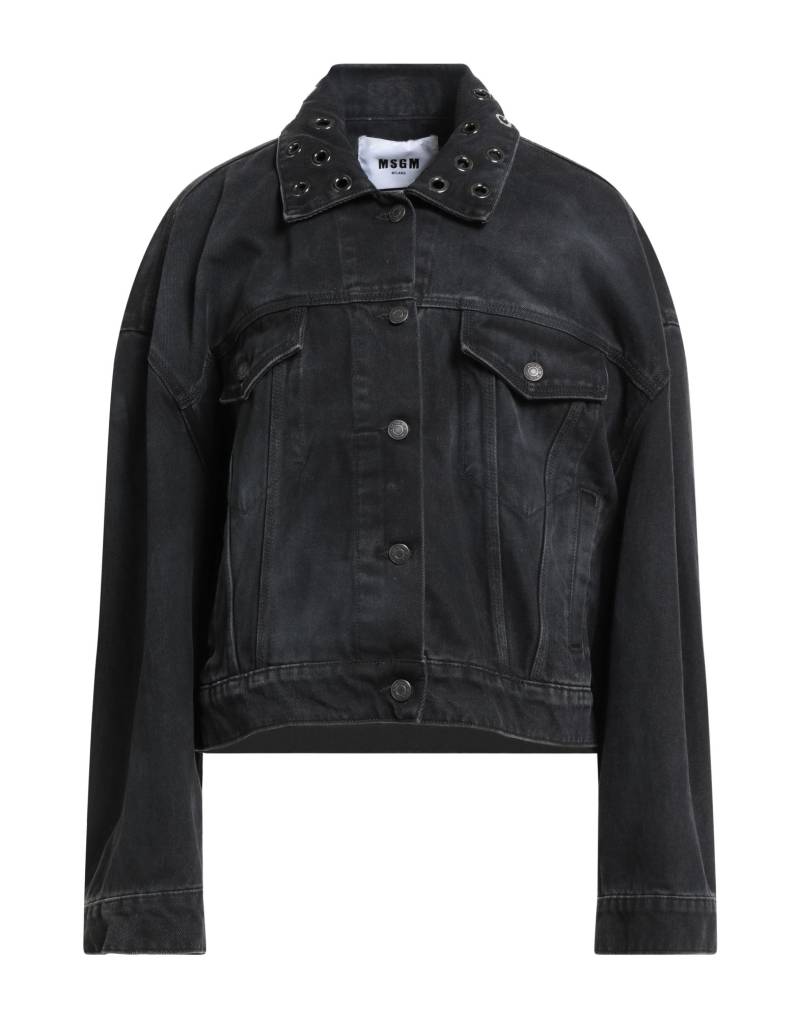 MSGM Jeansjacke/-mantel Damen Schwarz von MSGM