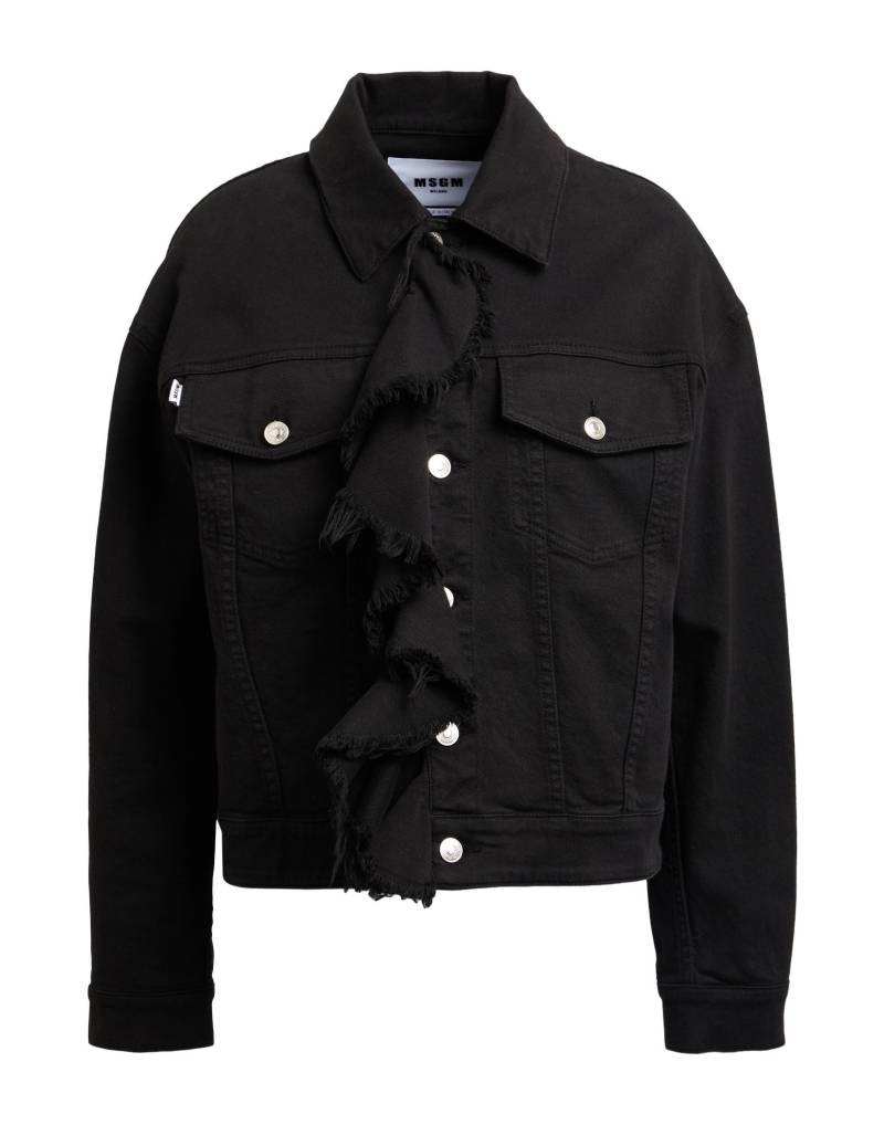 MSGM Jeansjacke/-mantel Damen Schwarz von MSGM
