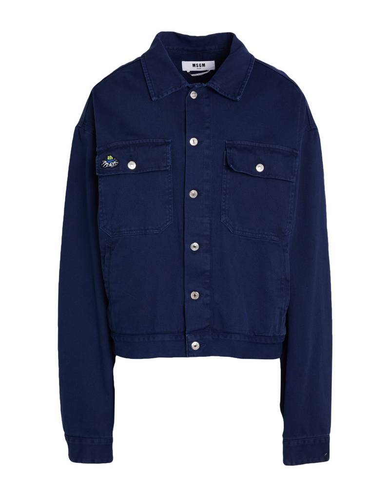 MSGM Jeansjacke/-mantel Herren Marineblau von MSGM