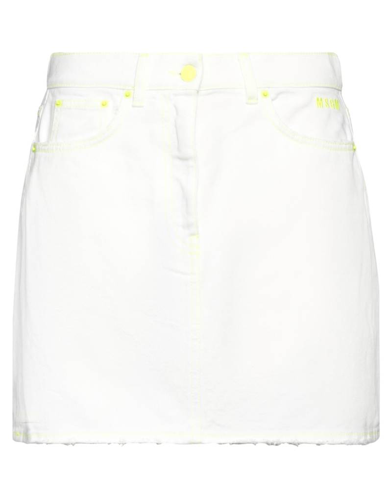 MSGM Jeansrock Damen Weiß von MSGM