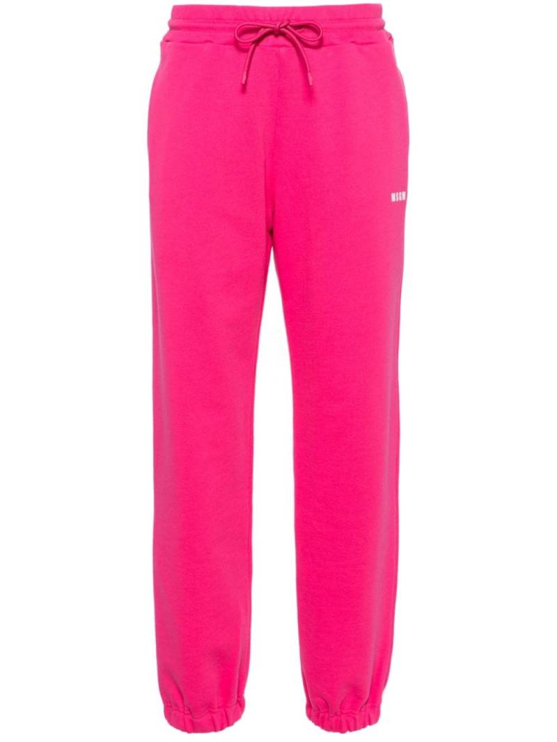 MSGM Jogginghose mit Logo-Print - Rosa von MSGM