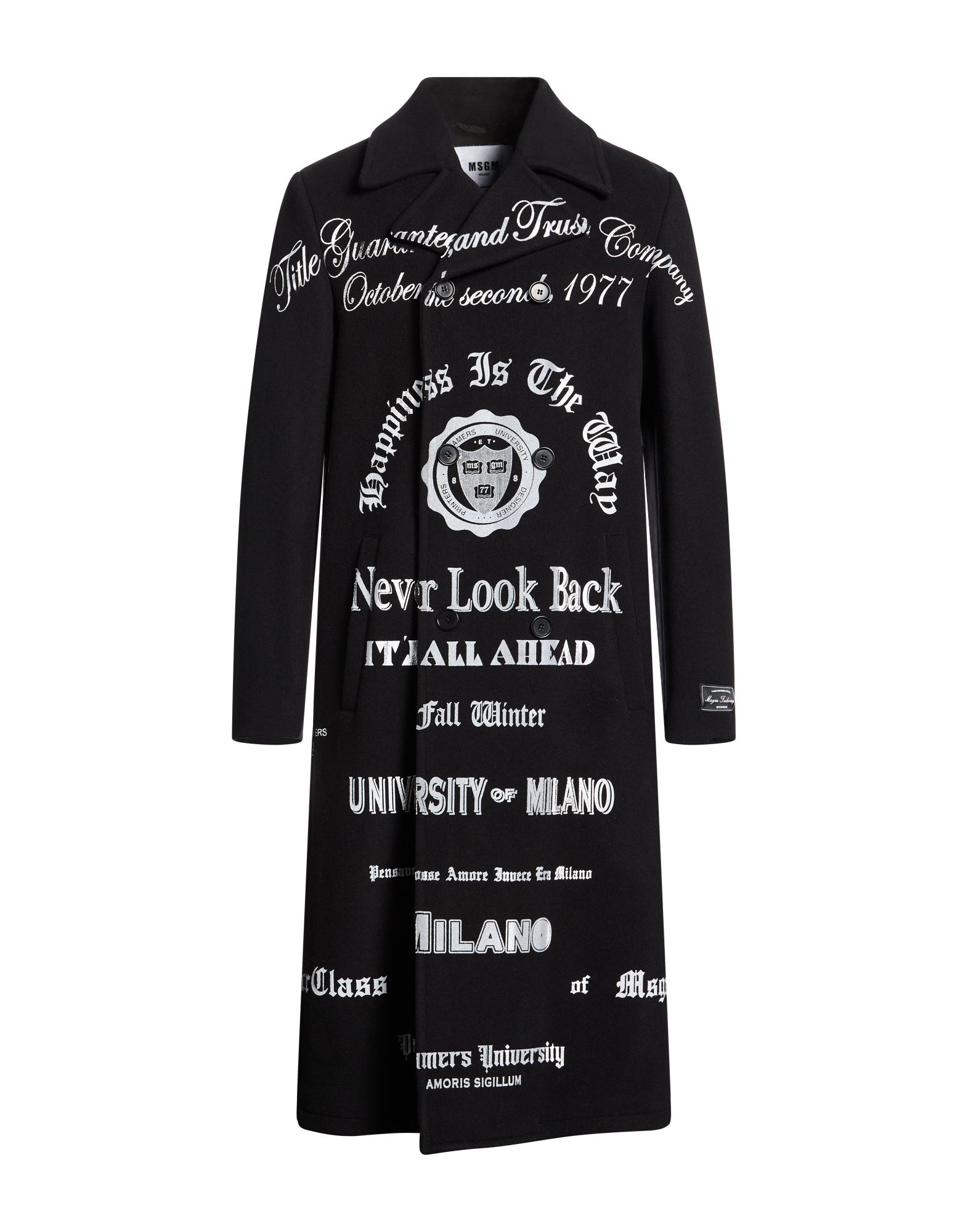 MSGM Mantel Herren Schwarz von MSGM