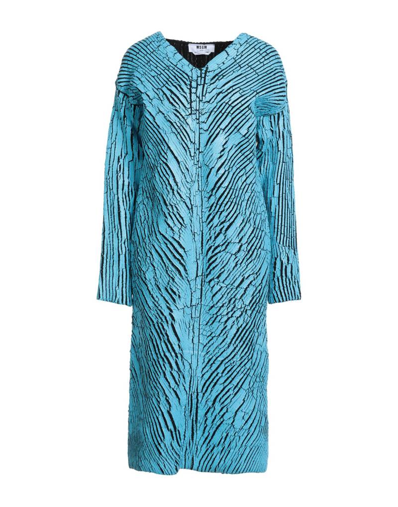 MSGM Midi-kleid Damen Azurblau von MSGM