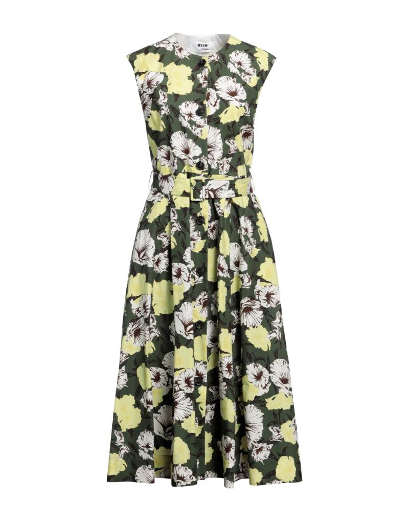 MSGM Midi-kleid Damen Dunkelgrün von MSGM