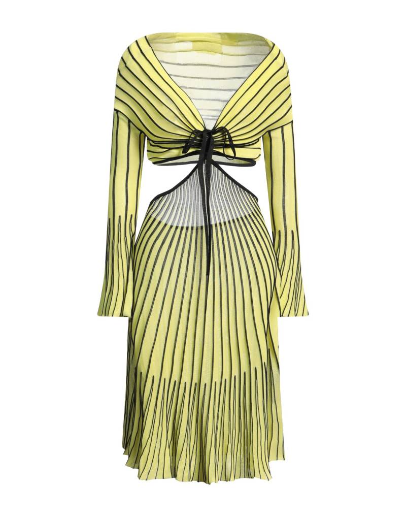 MSGM Midi-kleid Damen Gelb von MSGM