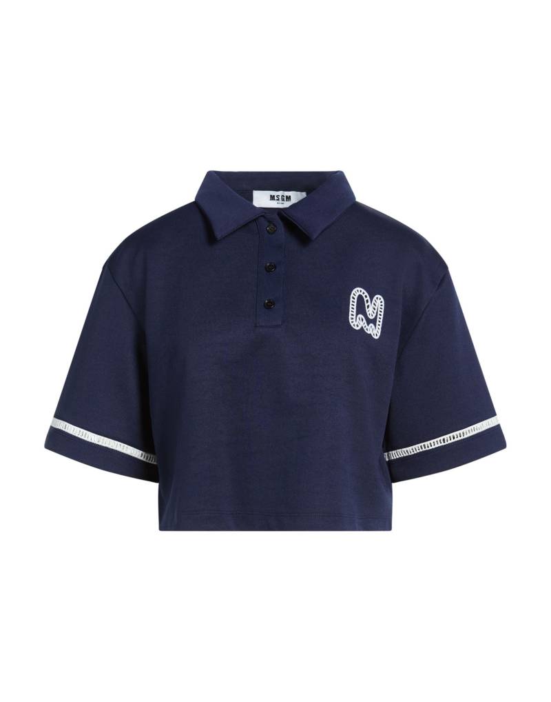 MSGM Poloshirt Damen Nachtblau von MSGM