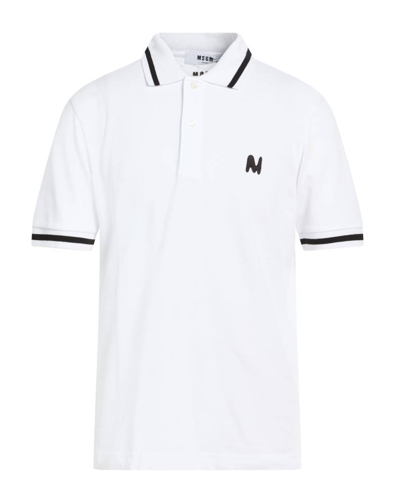 MSGM Poloshirt Herren Weiß von MSGM