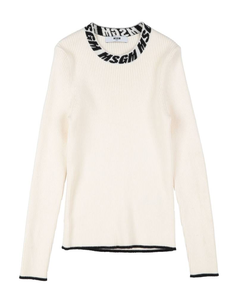 MSGM Pullover Kinder Cremeweiß von MSGM