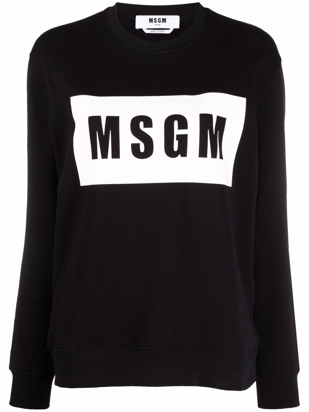 MSGM Pullover mit Logo - Schwarz von MSGM