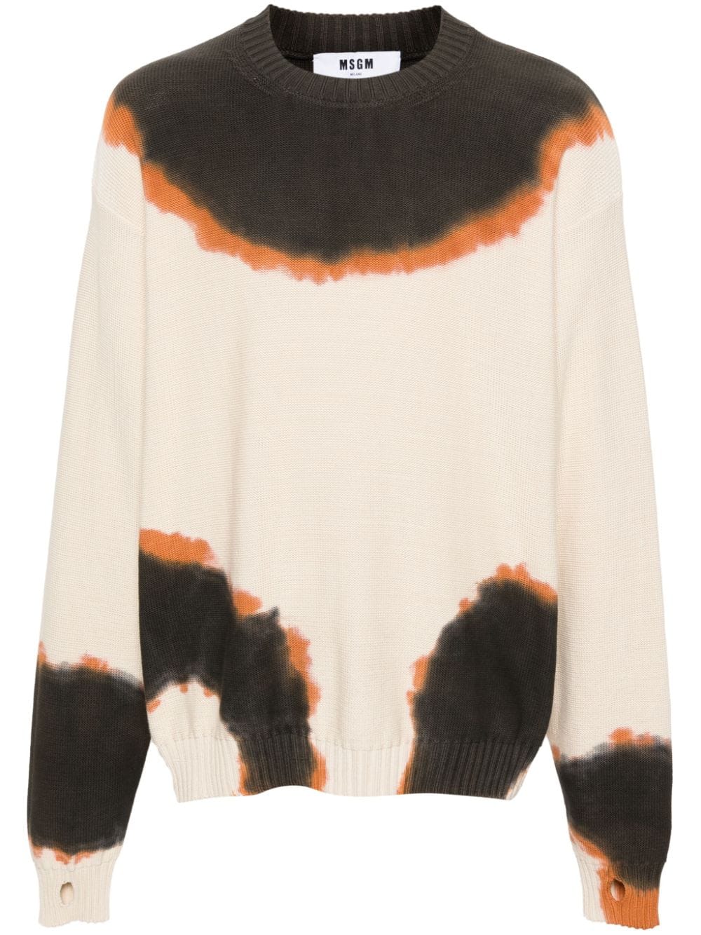 MSGM Pullover mit abstraktem Muster - Braun von MSGM