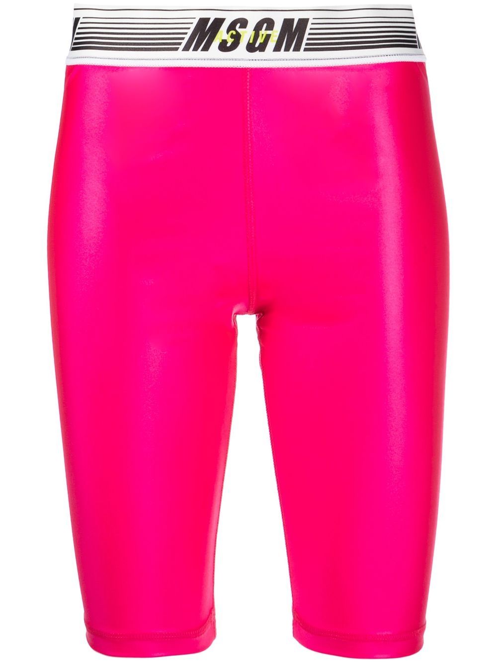 MSGM Radlerhose mit Logo-Bund - Rosa von MSGM